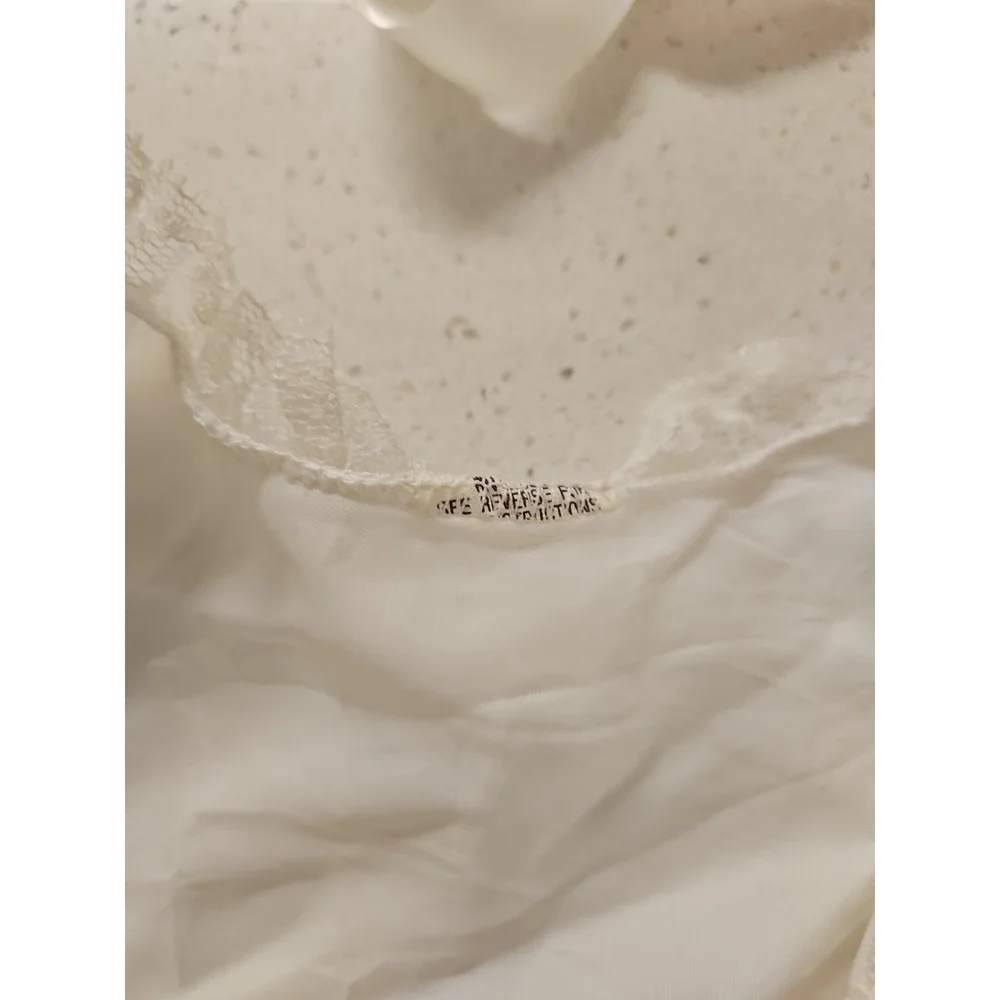 Madonna Original Vintage Baby Christening Dress‎ Pleated White Lace 3 Pc Set